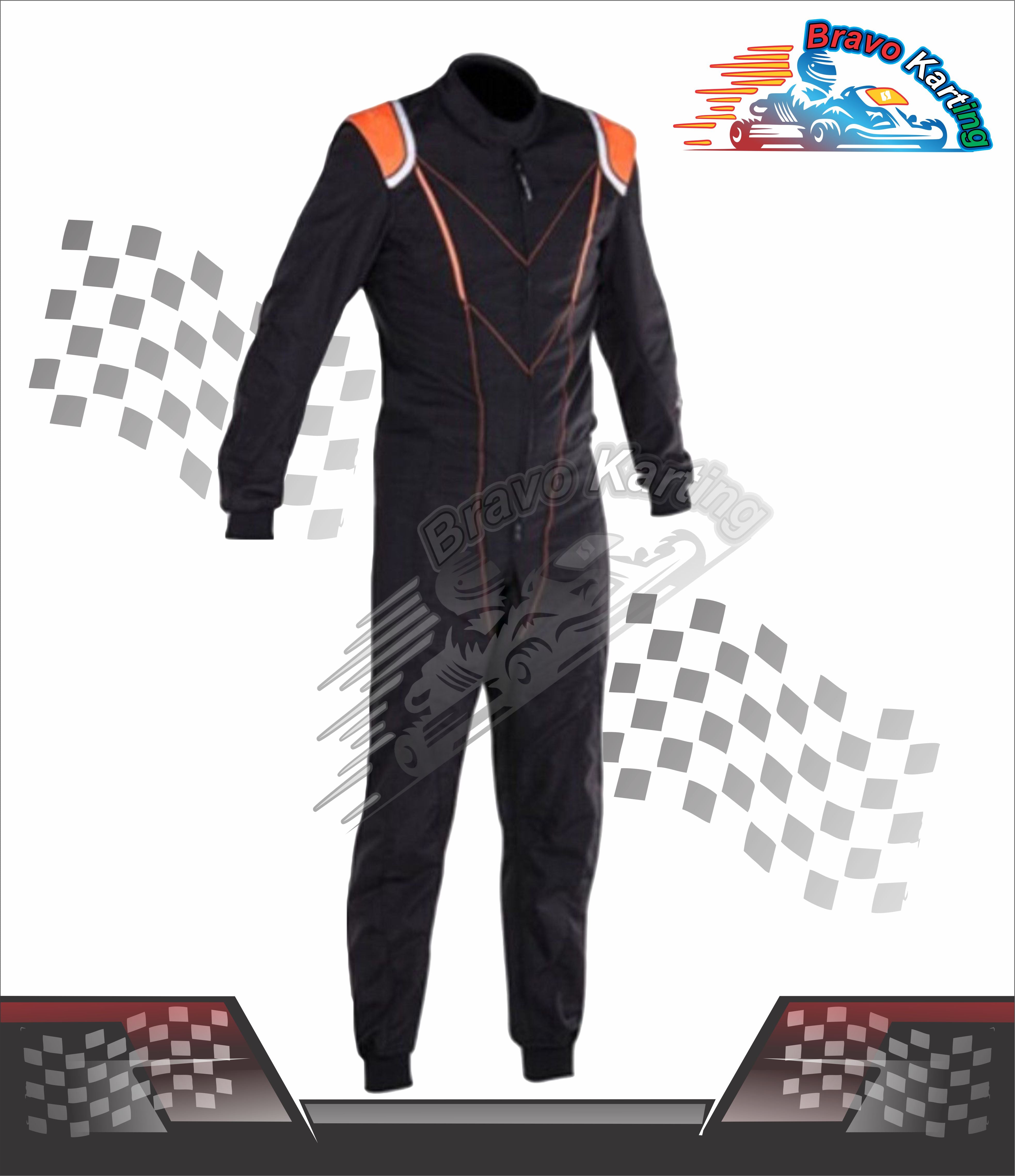 Outdoor Go Kart Race Suit With custom Embroidery Logo