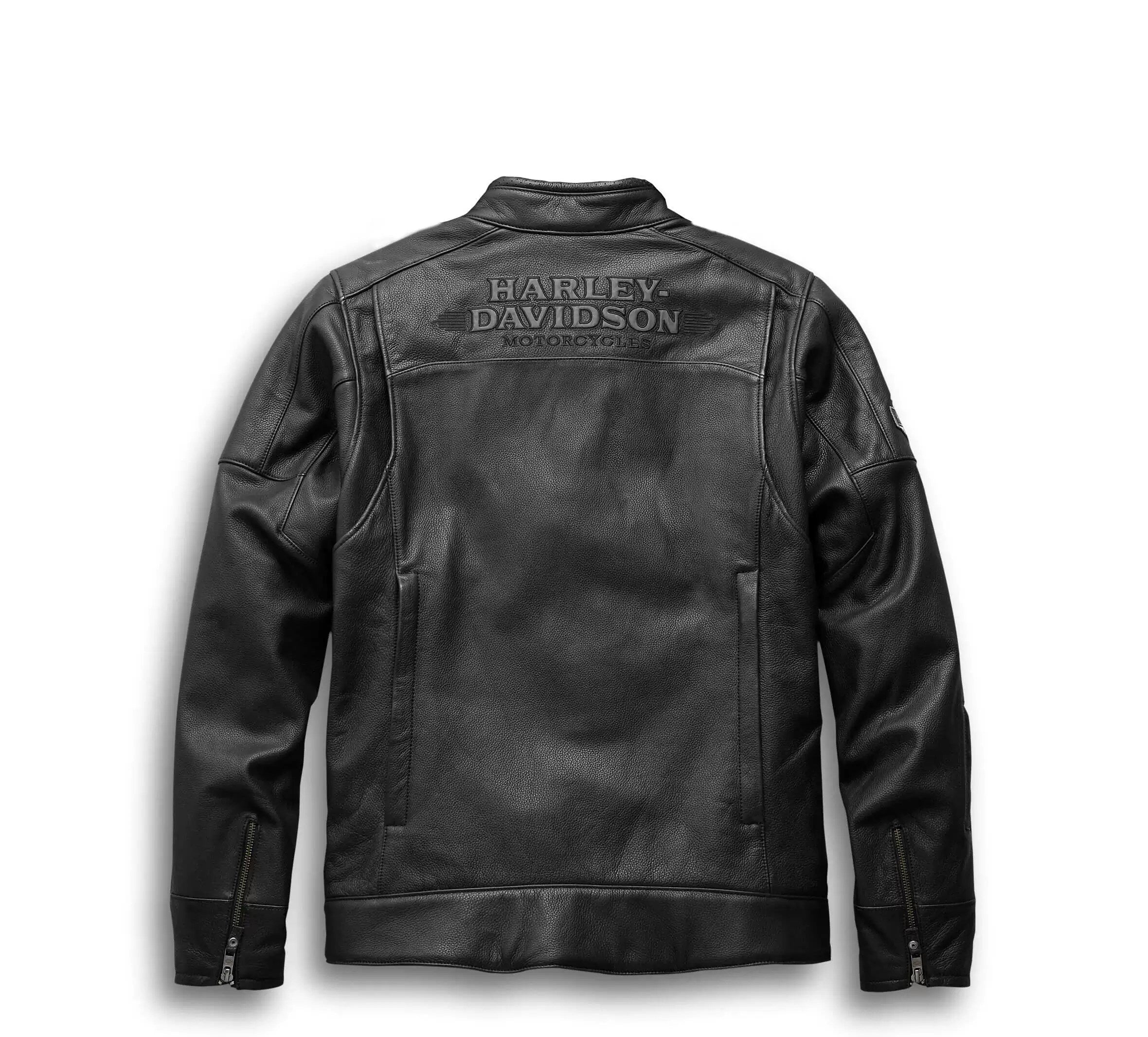 Harley Davidson Motorcycle Leather Black Jacket