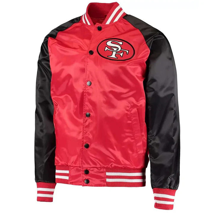 Trendy varsity jacket in premium fabric, bold colors, and style. Available online at Bravo Bros