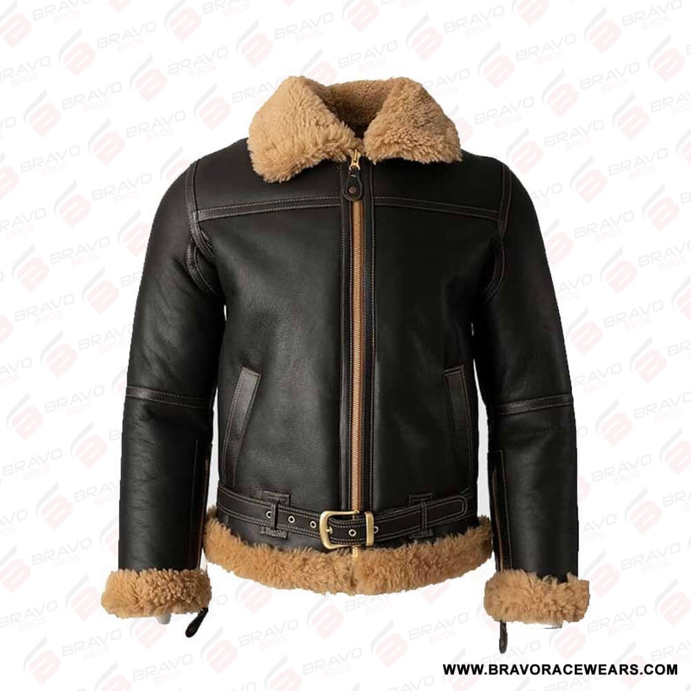 B3 Bomber Battle Shearling Jacket