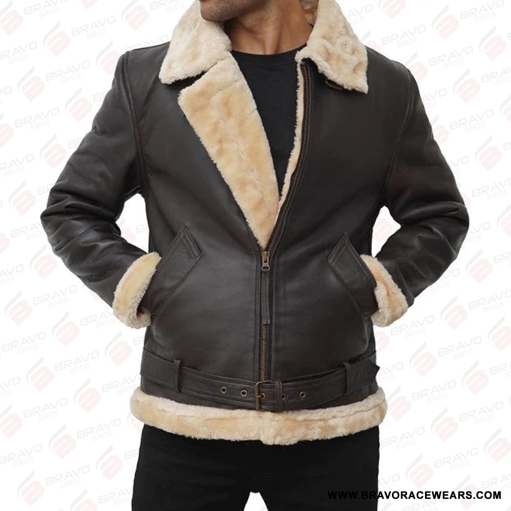 Mens Tom Shearling Bomber Jacket