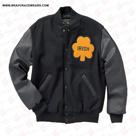 Notre Dame Rudy Irish Bomber Jacket - Varsity Bomber jacket