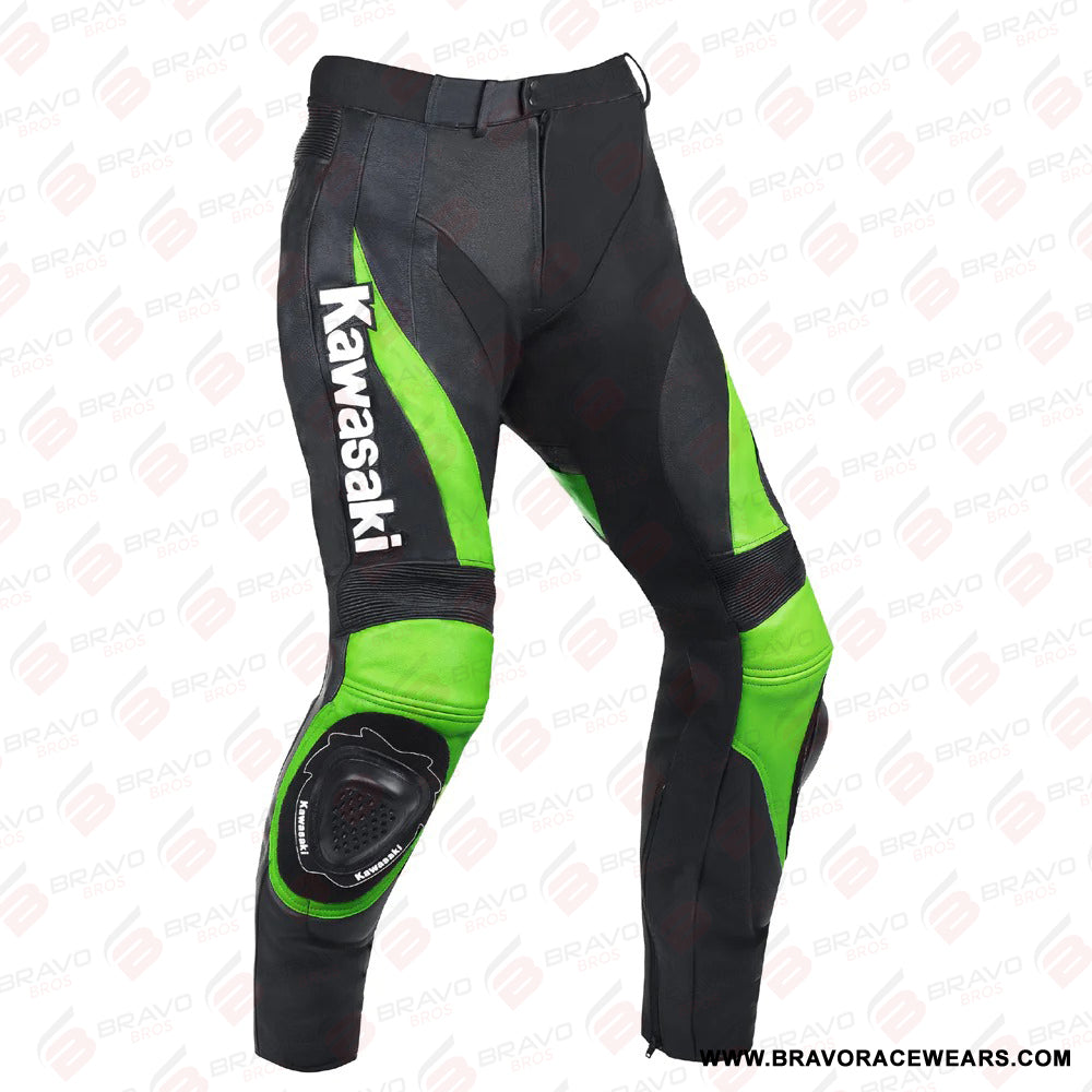 Professional Motorcycle Racing Team Kawasaki Leather Pants