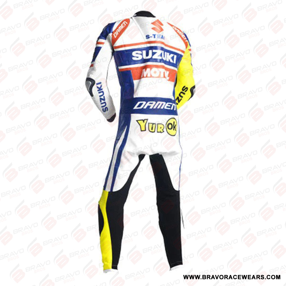 SUZUKI Motorbike Sport Leather Suit