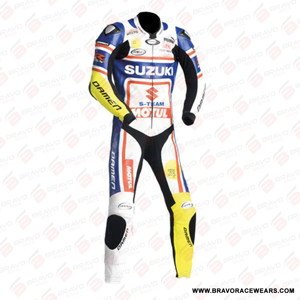 SUZUKI Motorbike Sport Leather Suit