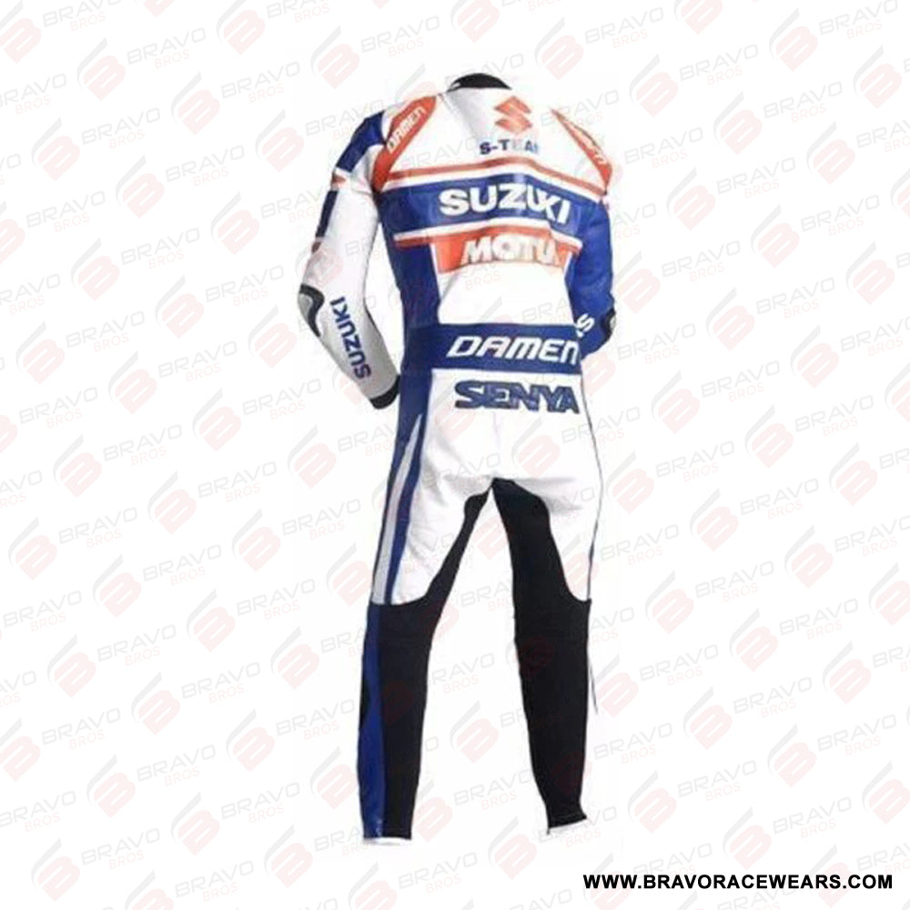 Suzuki Motorbike Motogp Leather Suit