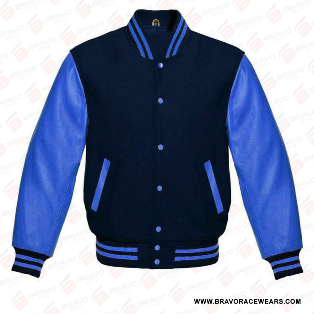 Womens Blue Varsity Jacket