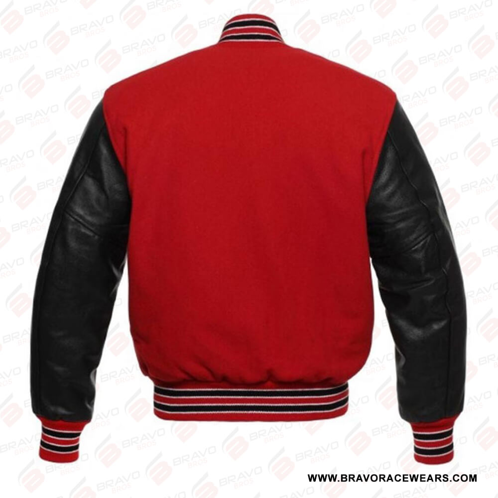 Womens Red Varsity Jacket