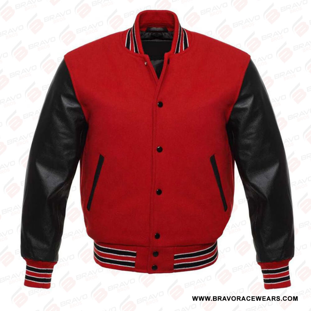 Womens Red Varsity Jacket