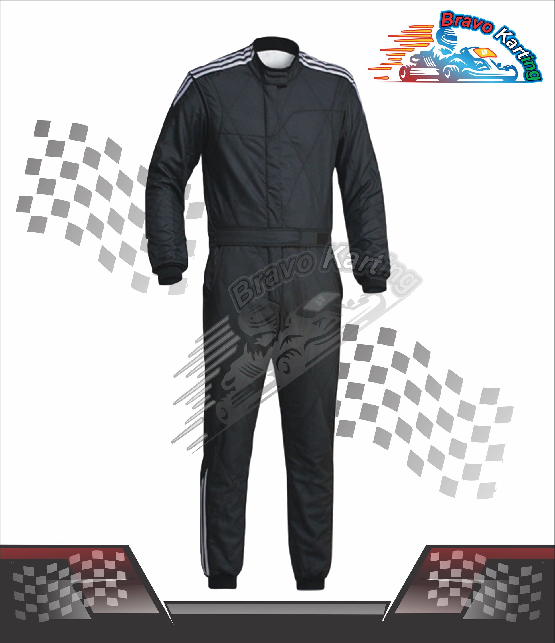 Outdoor Go Kart Race Suit With custom Embroidery Logo