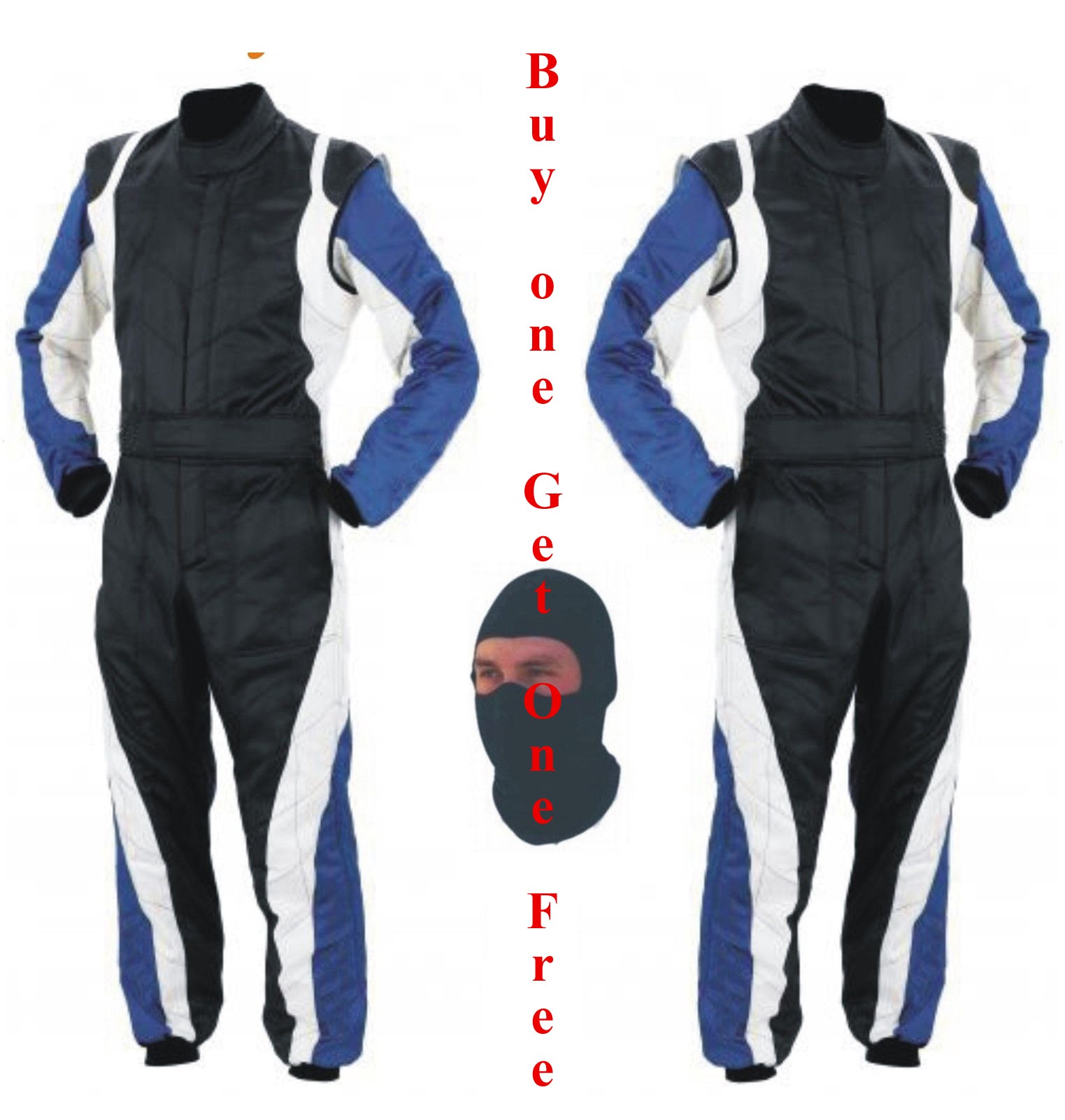 Summer Go Kart Race Suit Buy One Get One Free with Balaclava