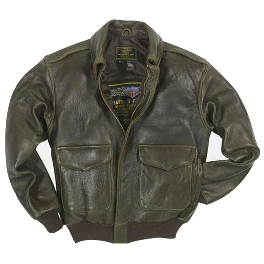 ﻿Mens 100 Mission A-2 Pilot Jacket