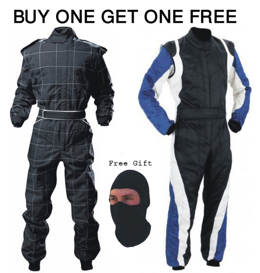 Summer Go Kart Race Suit Buy One Get One Free with Balaclava