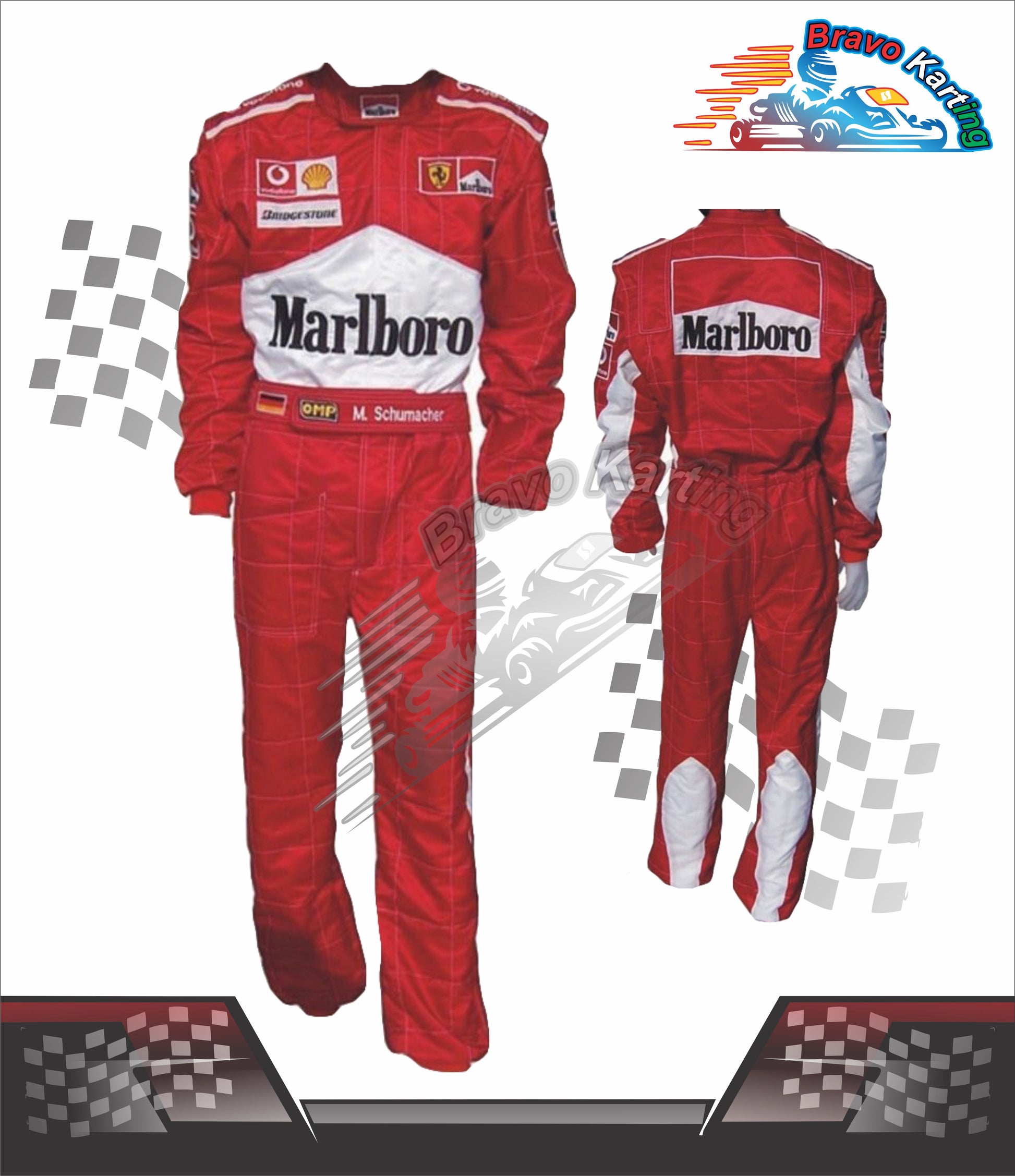 Marlboro Go Kart Race Suit Level 2 Replica