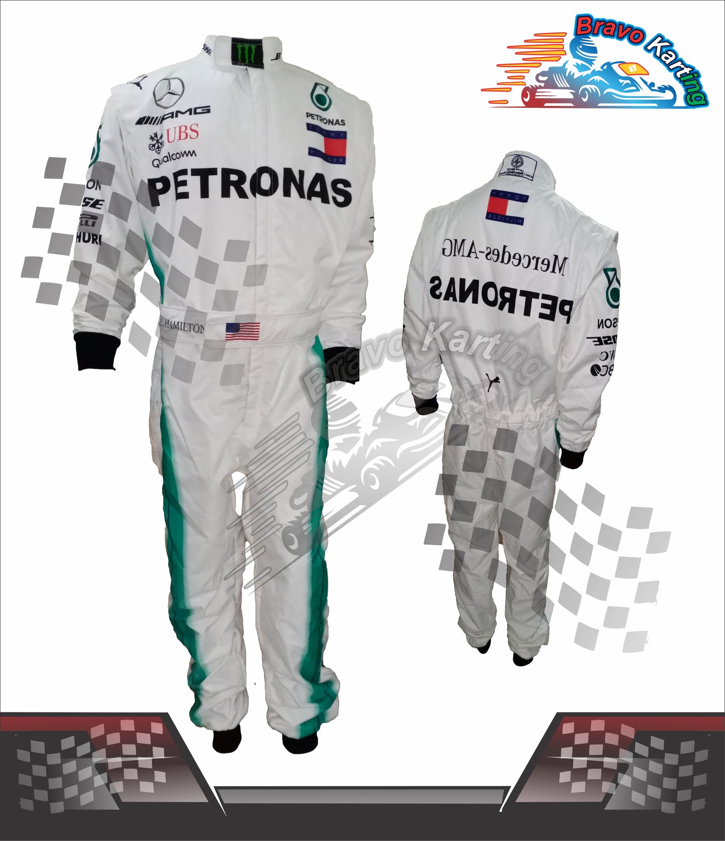 Petronas Mercedes Benz Go Kart Race Suit Level 2 Replica