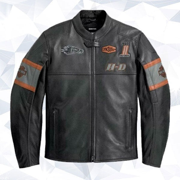 Biker Genuine Harley Davidson Leather Jacket