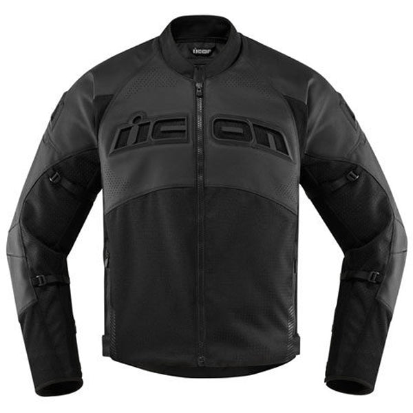 Black Stylish Motorcycle Icon Leather Jacket