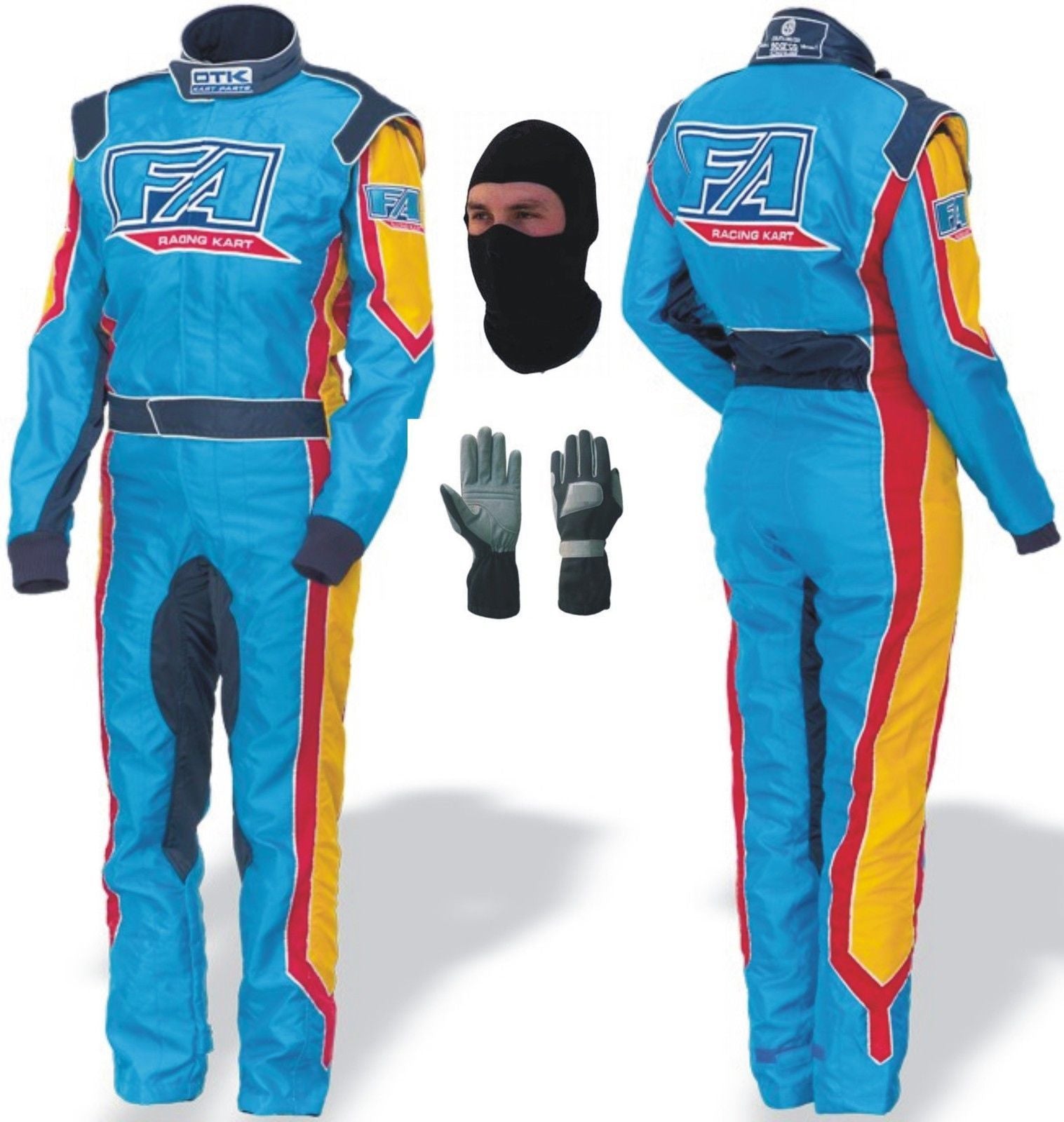 FAracing go kart racing suit gloves balaclava