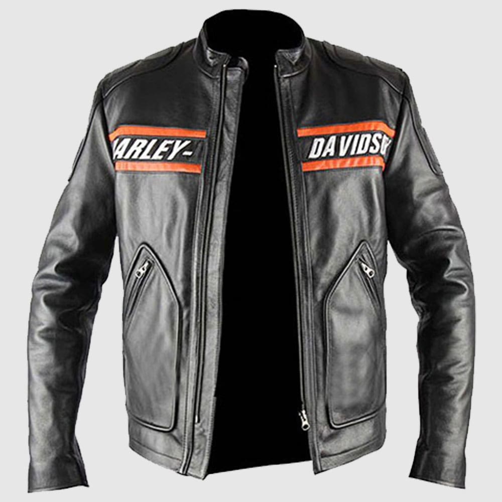 Bill Goldberg Harley Davidson Biker Jacket