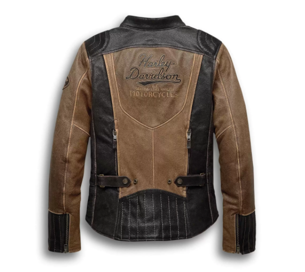 Brown Harley Davidson Motorcycle Leather Jacket
