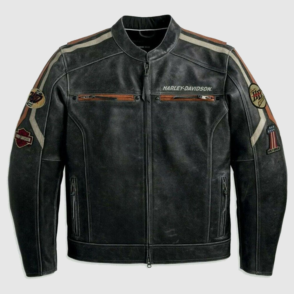 Harley Davidson leather jacket men