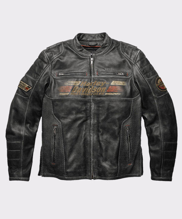 Men’s Harley Davidson Classic Motorcycle Leather Jacket