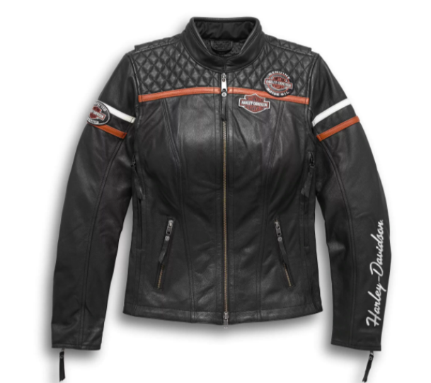 Harley Davidson Black Motorcycle Leather Jacket