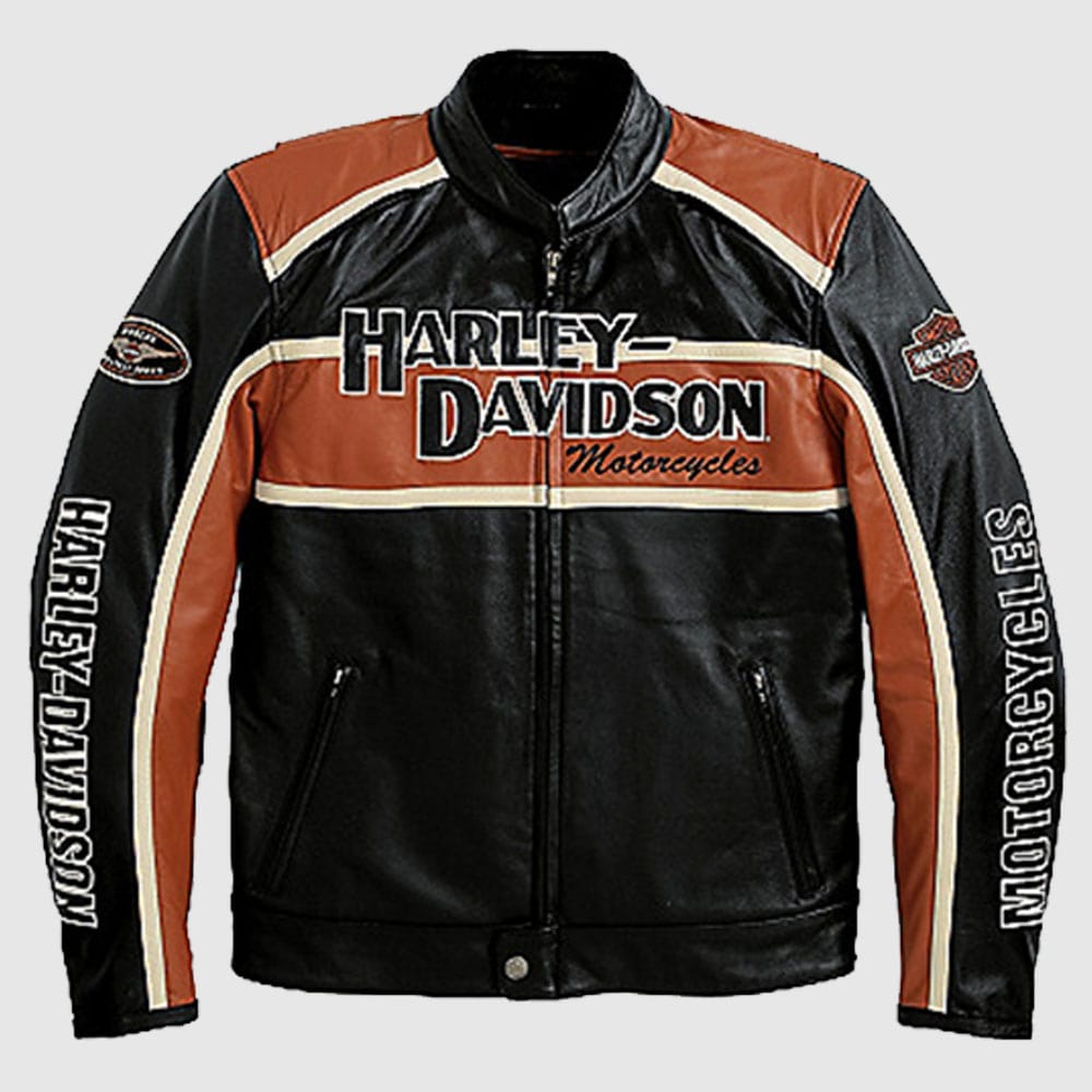 Harley Davidson classic cruiser Leather jacket