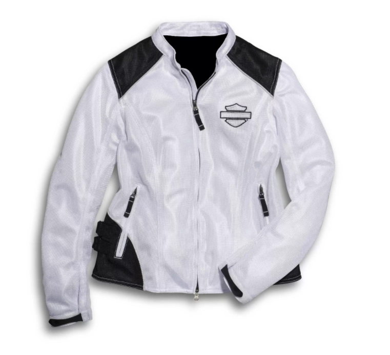White Harley Davidson Riding Jacket