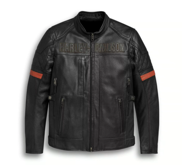 Harley Davidson Riding Leather Black Jacket