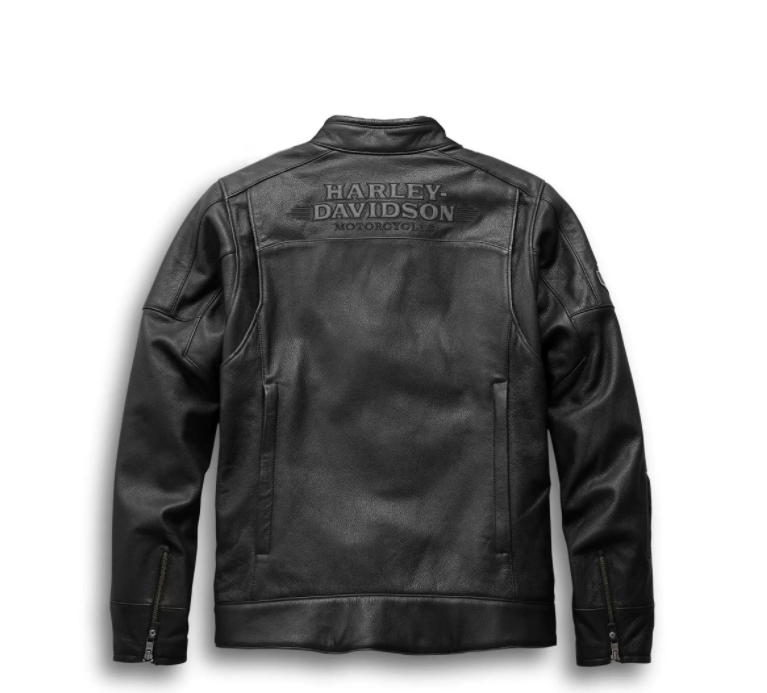 Harley Davidson Motorcycle Leather Black Jacket