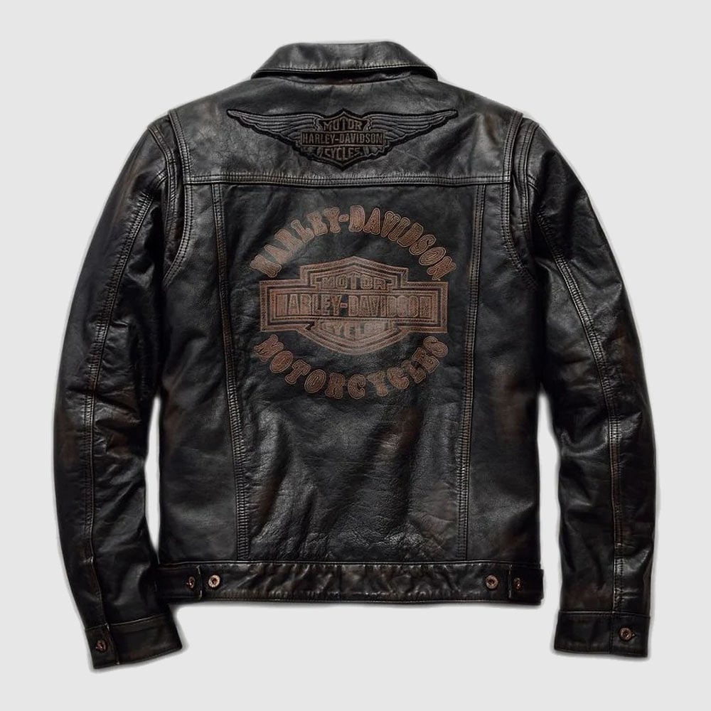 Harley-Davidson Men’s Digger Slim Fit Leather Jacket
