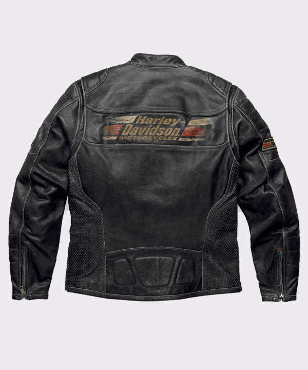 Men’s Harley Davidson Classic Motorcycle Leather Jacket