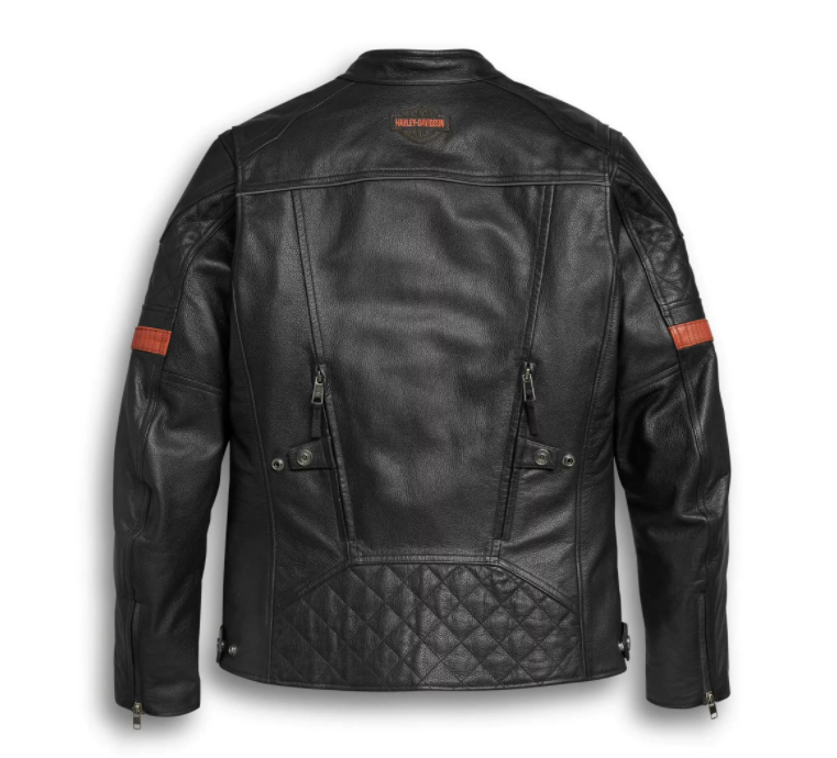 Harley Davidson Riding Leather Black Jacket