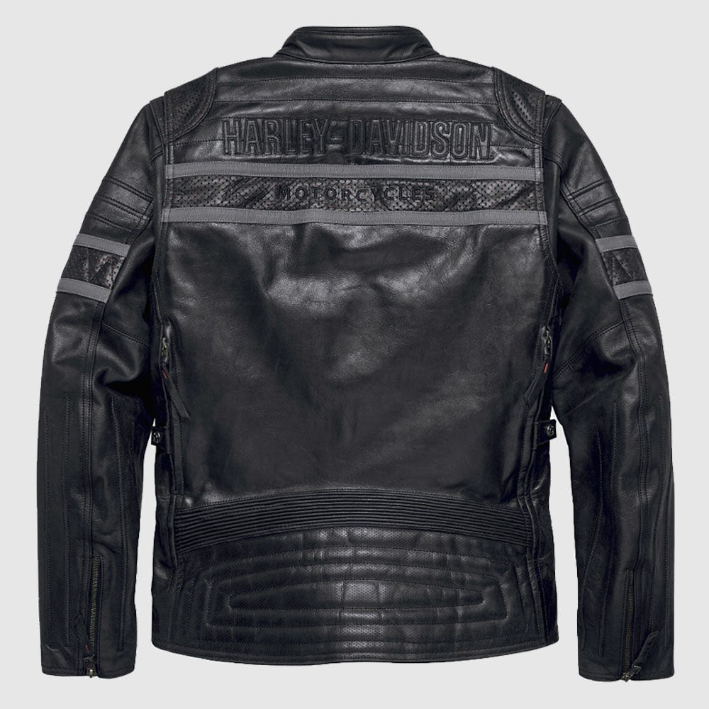 Harley-Davidson Men’s Wick Twister Leather Riding Jacket