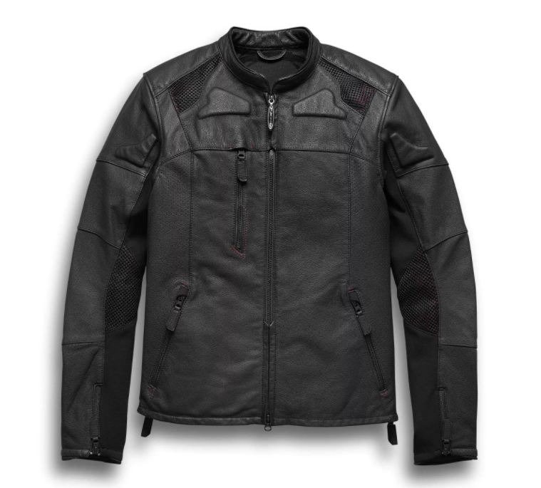 Motorcycle Perforated Leather Jacket