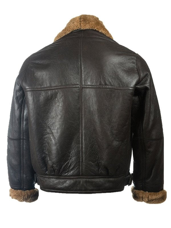 Mens Black Sheepskin Leather Jacket