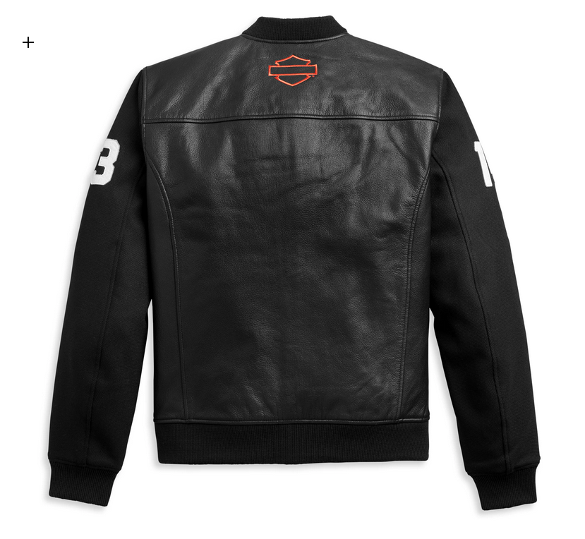 Men's HD-MC Harley Davidson Mixed Media Bomber Jacket