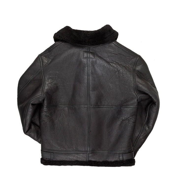 Mens ﻿B3 Black Hooded Bomber Jacket