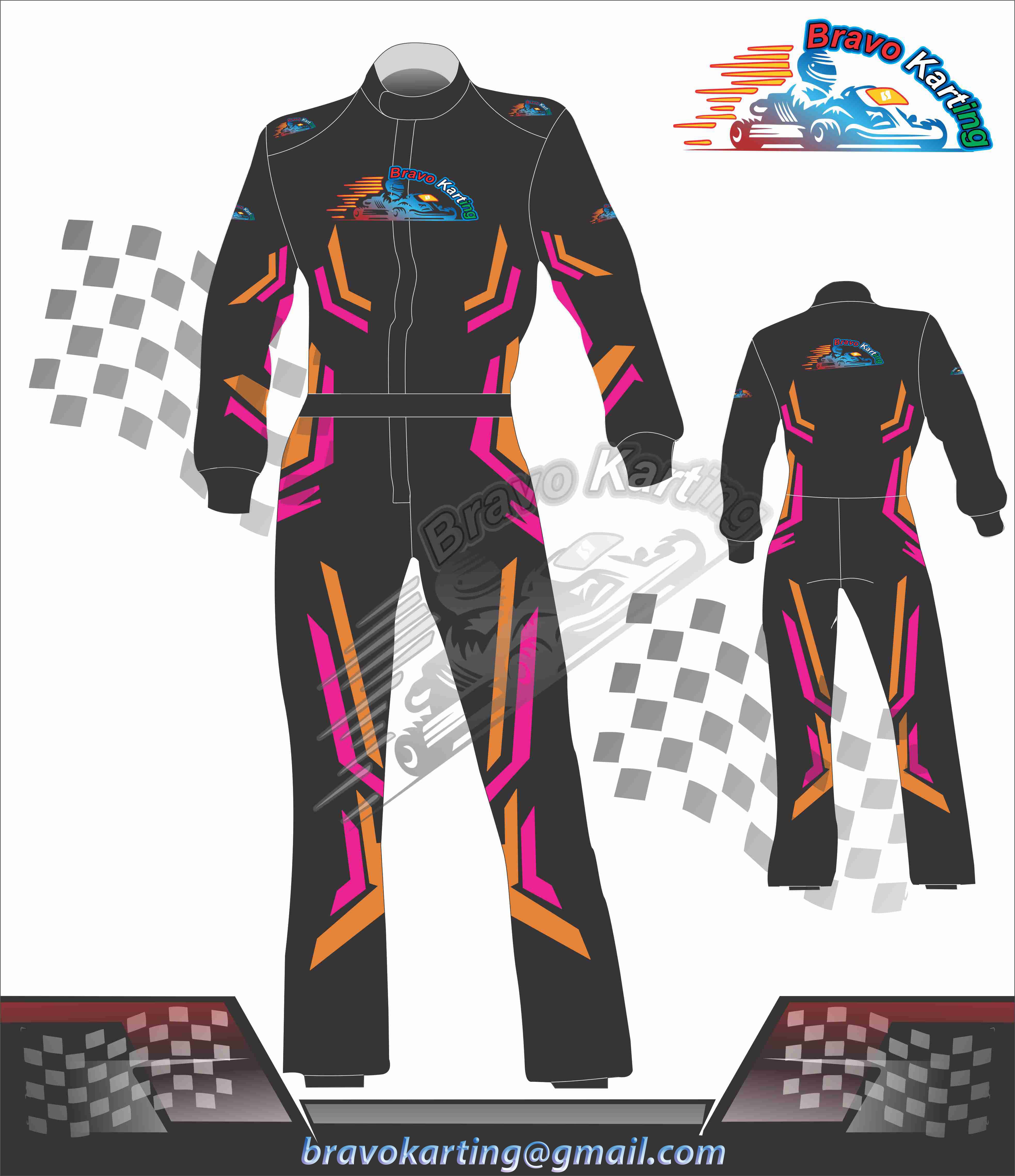 Custom Go Kart Race Suit BRW-107