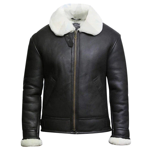 Mens RAF B3 Shearling Sheepskin Flying Bomber Jacket